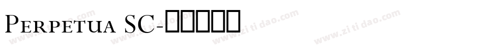 Perpetua SC字体转换